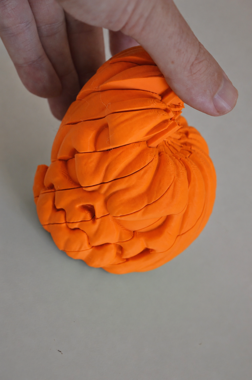 3D Printed Pumpkin Slime Fidget